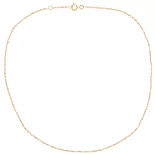Tour de cou maille corde 1.5 mm - Plaqué Or 3 microns x42 cm