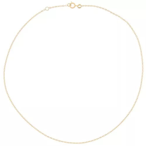 Tour de cou maille forçat limée 1.6 mm - Plaqué Or 3 microns x42 cm