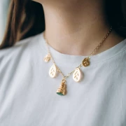 Tour de cou maille cheval limée 2.7 mm - Plaqué Or 3 microns x42 cm