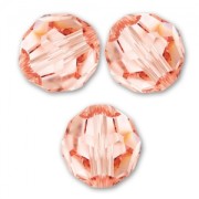 Perle ronde  PureCrystal 5000 8 mm Rose Peach x1|raw }}