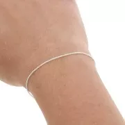 Chaîne maille Palmier 1 mm en Argent 925 x50cm