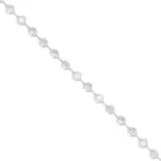 Chaîne maille Boule diamantée 0.95 mm en Argent 925 x50cm