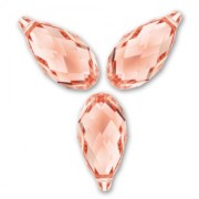 Goutte PureCrystal 6010 13x6.5 mm Rose Peach x1
