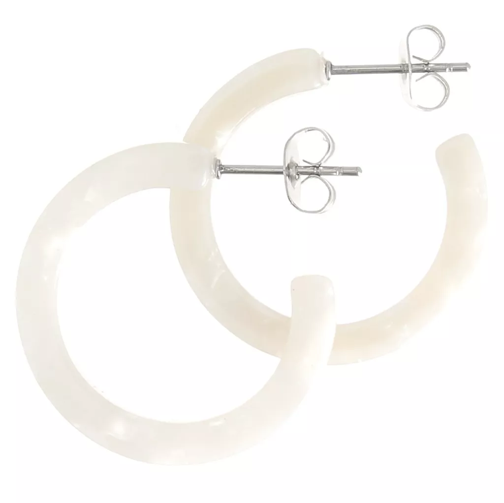 Boucles D'oreilles Vintage écaille De Tortue - Acétate De Cellulose - Dormeuses - Occasion