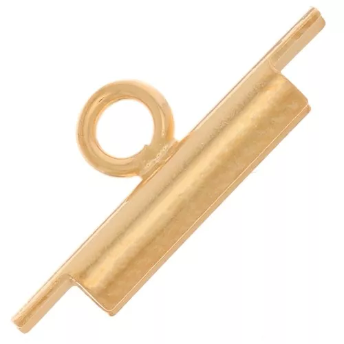 Embout pour tissage de perles rocailles & Delica Miyuki 10 mm - Doré à l'or fin