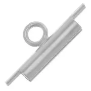 Embout pour tissage de perles rocailles & Delica Miyuki 10 mm - Rhodié x1