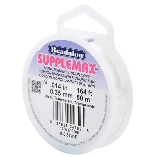 Fil nylon invisible - illusion cord Supplemax 0.35 mm Transparent x50m