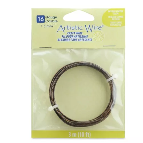 Fil de cuivre Artistic Wire 1.3 mm - Cuivré vieilli x3m