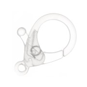 Fermoir mousqueton 25 mm en acrylique - Transparent x1|raw }}