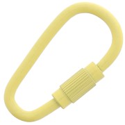 Fermoir ovale à visser 27x15 mm - Jaune x1|raw }}