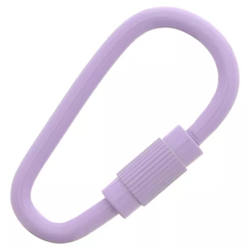 Fermoir ovale à visser 27x15 mm - Violet x1