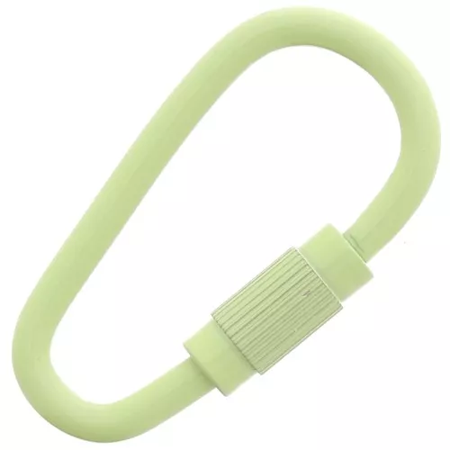 Fermoir ovale à visser 27x15 mm - Vert clair x1