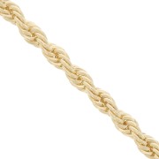 Chaîne maille Corde 3 mm - Doré x1m