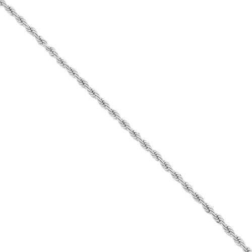 Chaîne maille Corde 3 mm - Rhodié x1m
