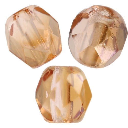 Facettes 4 mm Peach AB x50