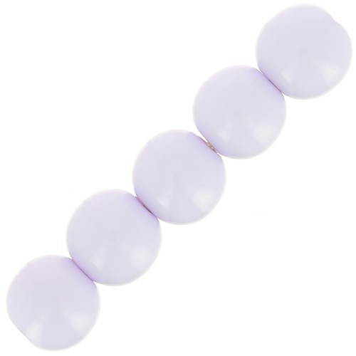 Perles en résine opaque 4 mm - Parme x15