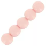 Perles en résine opaque 4 mm - Rose dragée x15