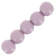 Perles en résine opaque 4 mm - Lilas x15