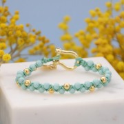 Perles en résine opaque 4 mm - Lilas x15