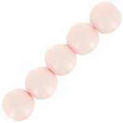 Perles en résine opaque 4 mm - Rose poudré x15|raw }}