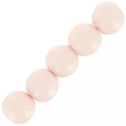 Perles en résine opaque 4 mm - Rose poudré x15
