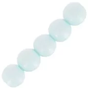 Perles en résine opaque 6 mm - Bleu clair x10