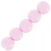 Perles en résine opaque 6 mm - Rose x10