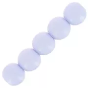 Perles en résine opaque 6 mm - Bleu layette x10