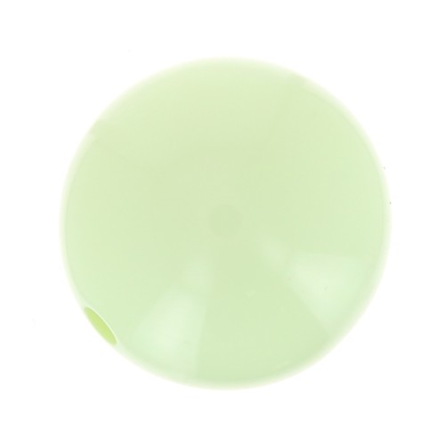 Perle en résine opaque 8 mm - Vert pastel x1