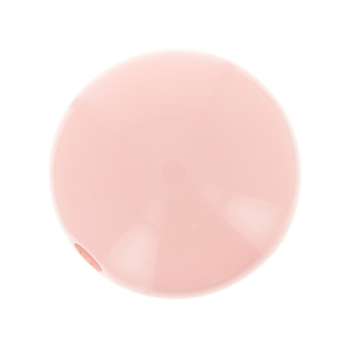 Perle en résine opaque 8 mm - Rose dragée x1