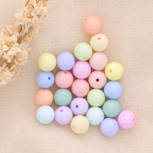 Lot De 50 Perles Rondes 4 Mm Opaque Rose Gold Preciosa - Neuf, Fabriqué En France