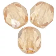 Facettes 4 mm Crystal Yellow Luster x50
