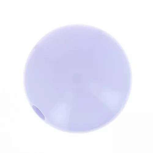 Perle en résine opaque 12 mm - Bleu layette x1