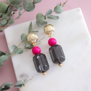 Perle en résine opaque 12 mm - Saumon x1