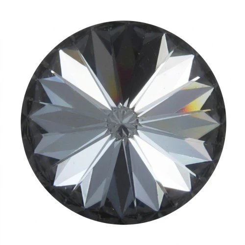 Cabochon PureCrystal 1122 Rivoli 10 mm Crystal Silver Night x1