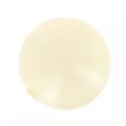 Perle en résine opaque 12 mm - Beige x1