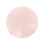Perle en résine opaque 12 mm - Rose poudré x1