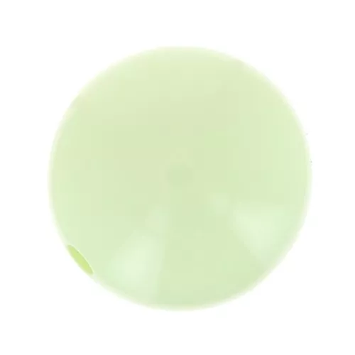Perle en résine opaque 14 mm - Vert pastel x1