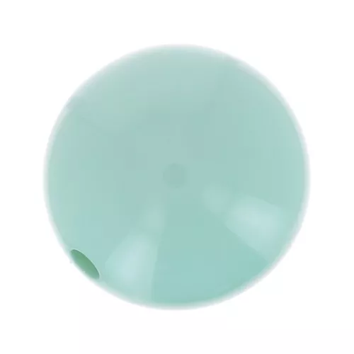 Perle en résine opaque 14 mm - Vert d'eau x1