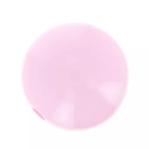 Perle en résine opaque 14 mm - Rose x1