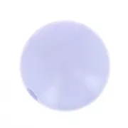 Perle en résine opaque 14 mm - Bleu layette x1