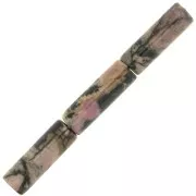 Perles tubes en pierre gemme 15x5 mm - Rhodonite x5