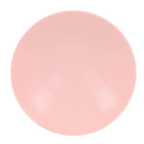 Cabochon rond en résine opaque 14 mm - Rose poudré x1