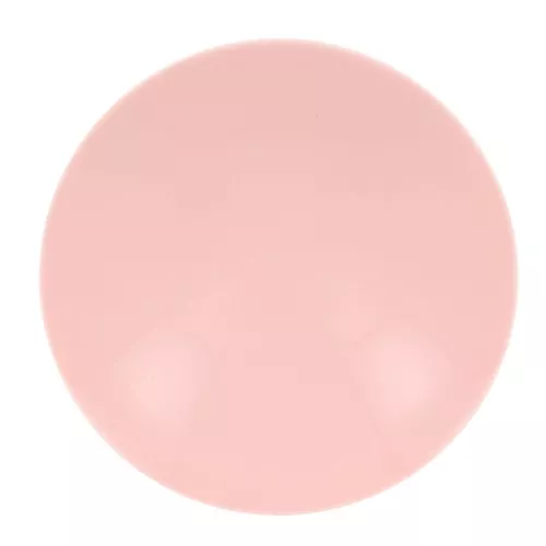 Cabochon rond en résine opaque 14 mm - Rose poudré x1