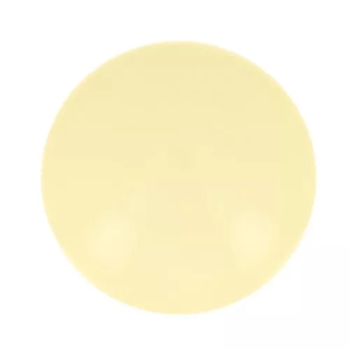 Cabochon rond en résine opaque 12 mm - Jaune pastel x1