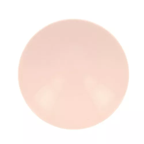 Cabochon rond en résine opaque 12 mm - Rose poudré x1