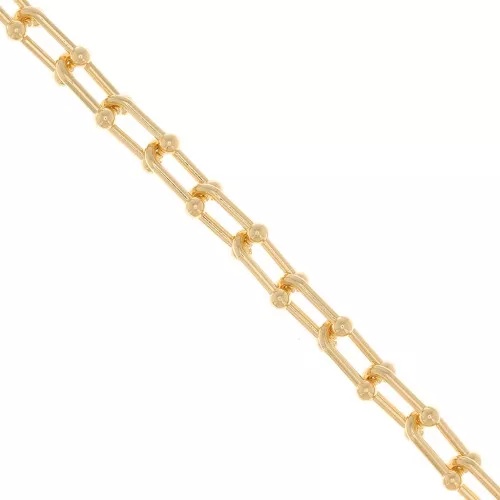 Chaîne maille Fantaisie 9 mm - Doré x1m