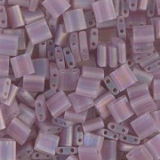 Miyuki Tila Beads 5x5x1.9 mm TL-0142FR - Mat Tr Smoky Amethyst AB x10g|raw }}