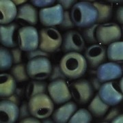 Rocaille Toho 11/0 TO11R84F - Frosted Metallic Iris Green/Brown x8g