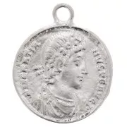 Pendentif pièce de monnaie Romaine 22x19 mm - Argent 925 x1